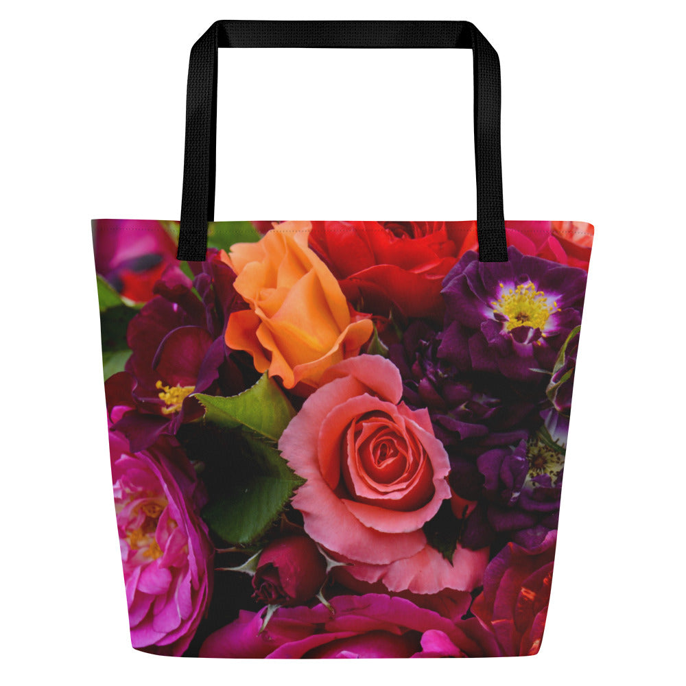 Snooty Fox Art Everyday Tote Bag - Mixed Roses