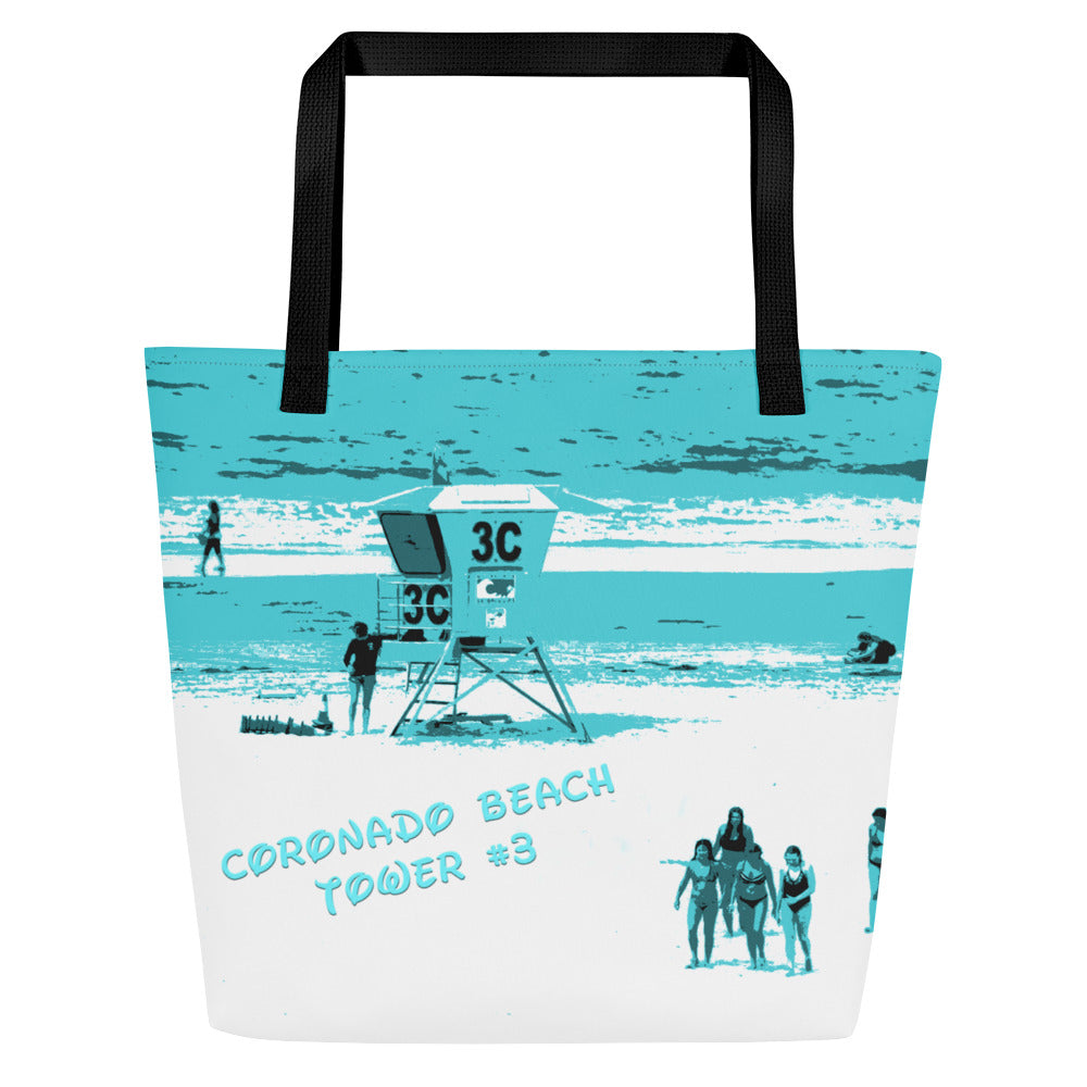 Snooty Fox Art Large Tote Bag - Coronado Tower #3