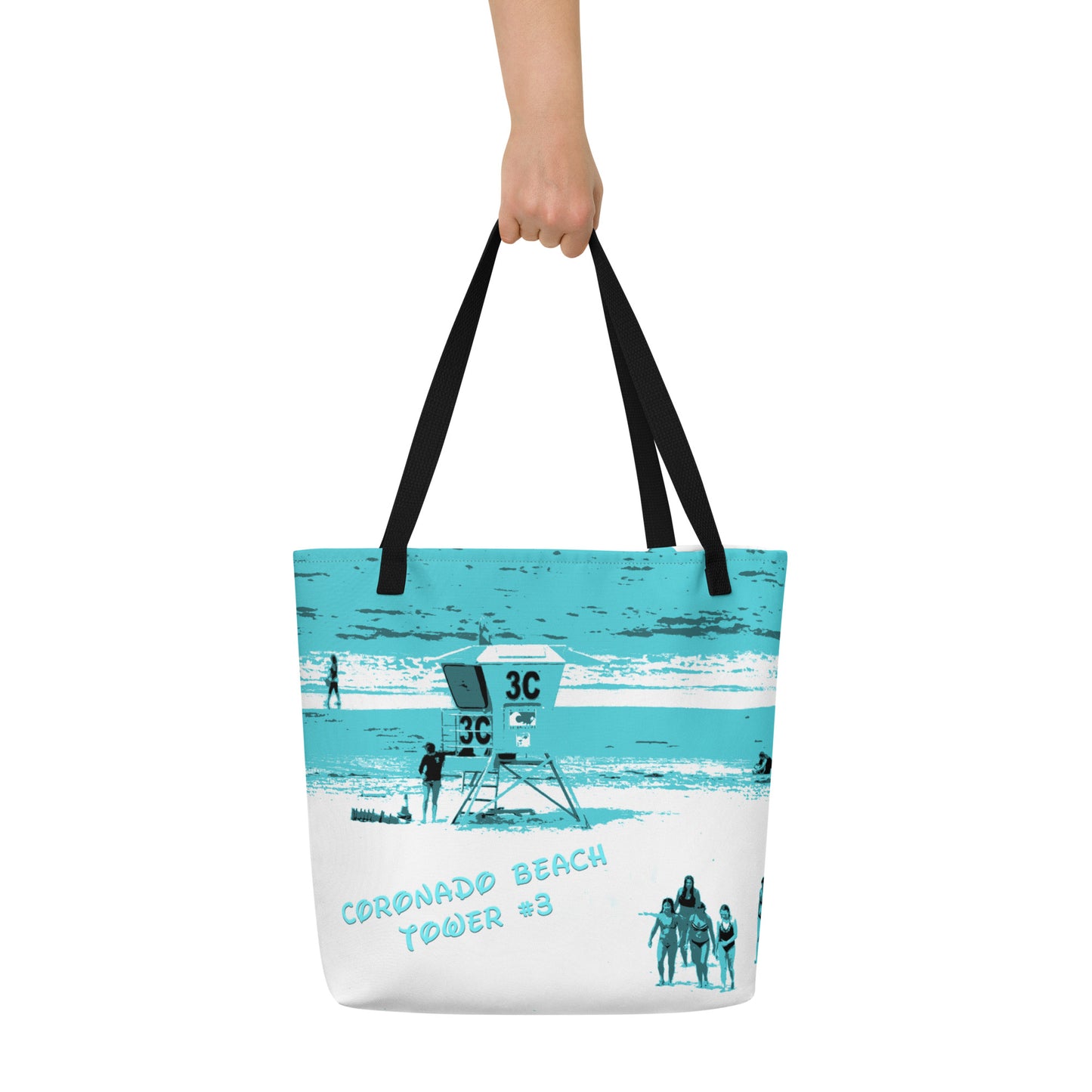 Snooty Fox Art Large Tote Bag - Coronado Tower #3