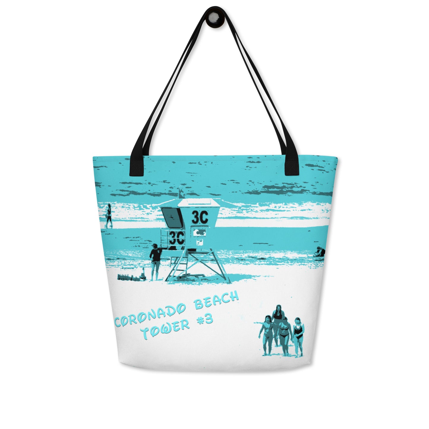 Snooty Fox Art Large Tote Bag - Coronado Tower #3