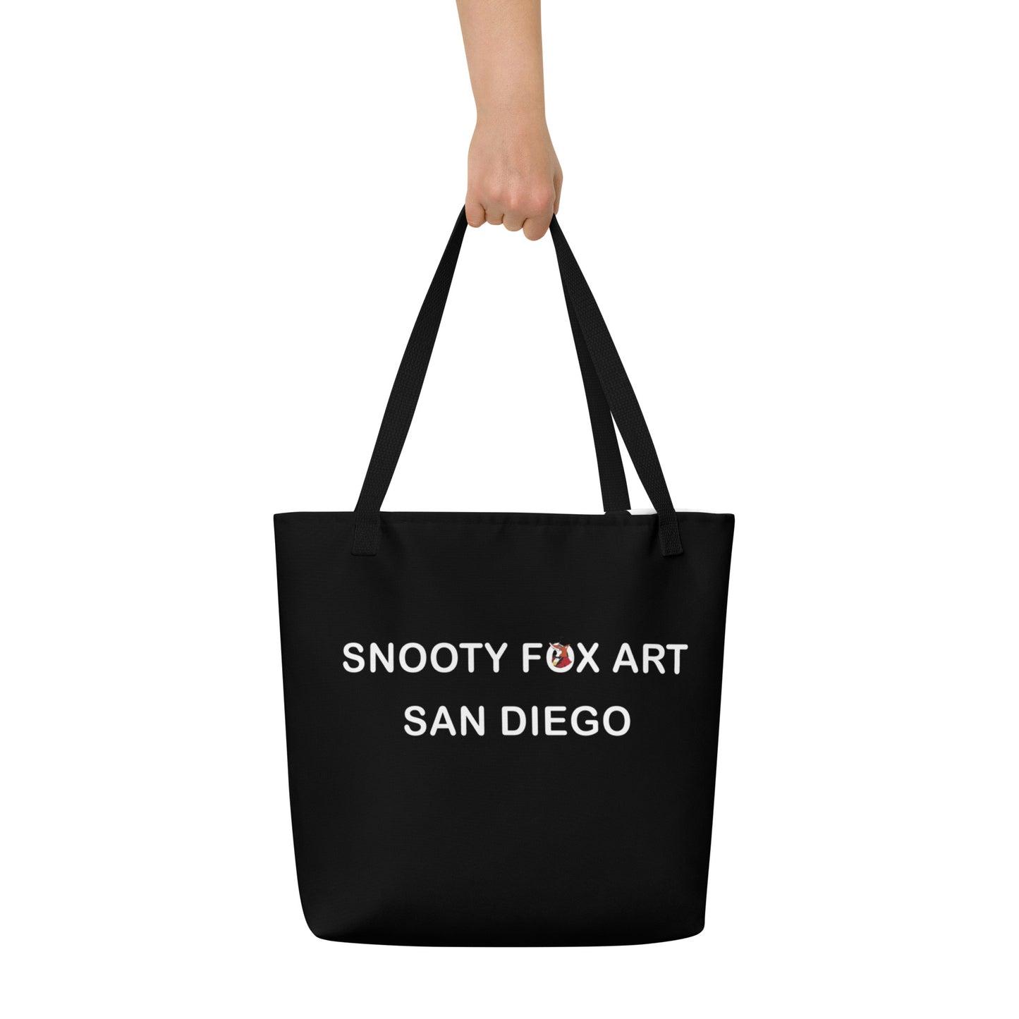 Snooty Fox Art Everyday Tote Bag - Snooty Fox Art Black