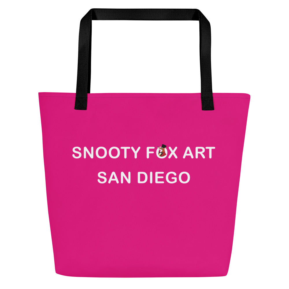 Snooty Fox Art Everyday Tote Bag - Mexico Pink