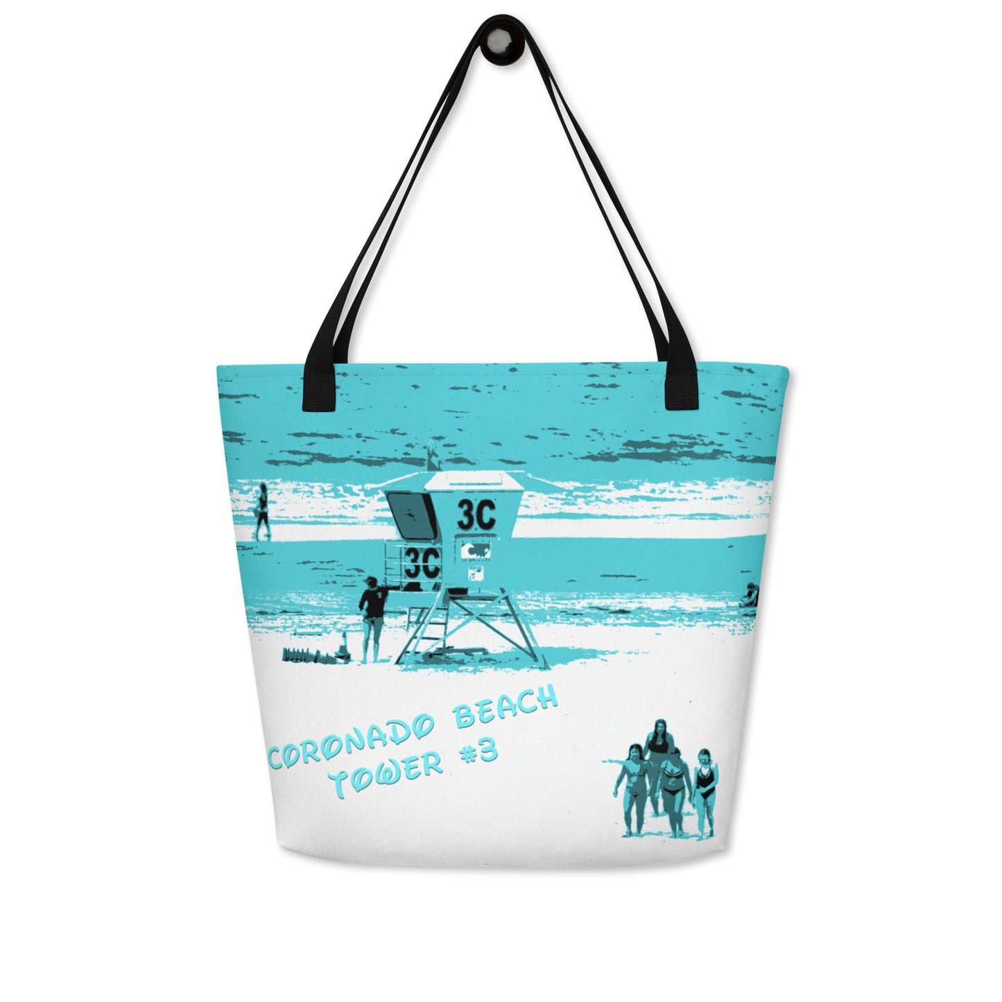 Snooty Fox Art Large Tote Bag - Coronado Tower #3