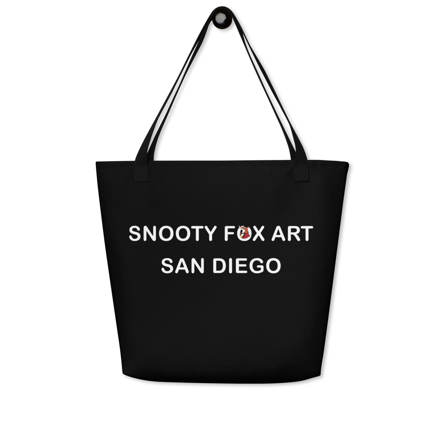 Snooty Fox Art Everyday Tote Bag - Snooty Fox Art Black