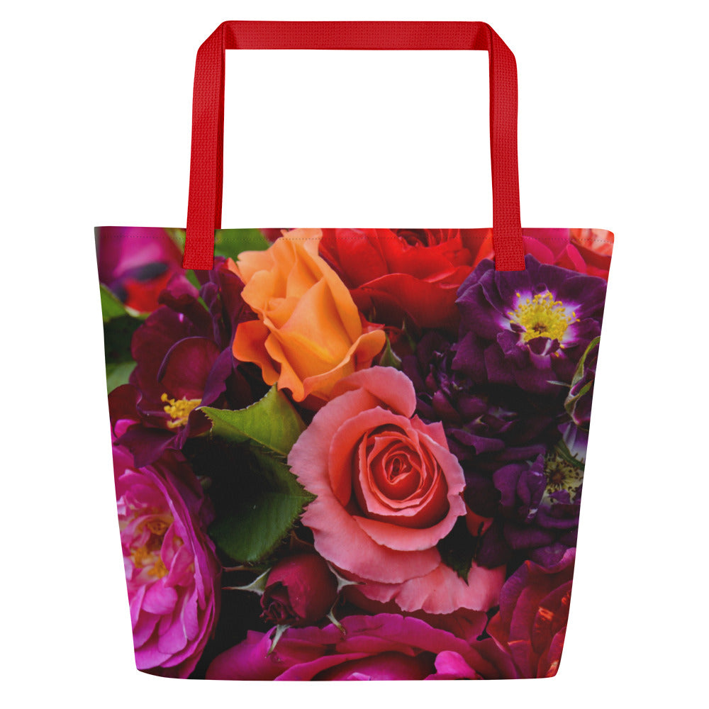 Snooty Fox Art Everyday Tote Bag - Mixed Roses