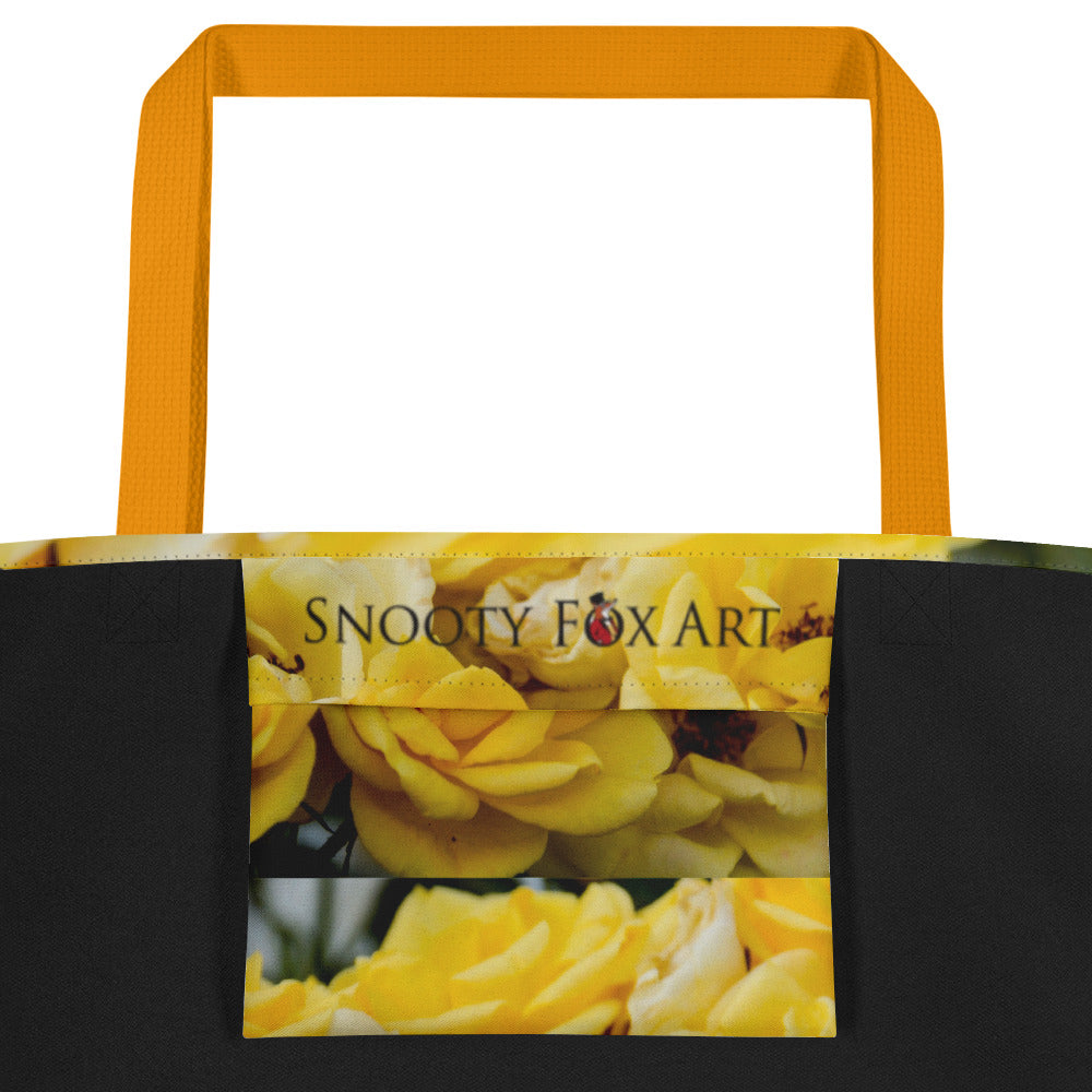 Snooty Fox Art Everyday Tote Bag - Yellow Roses