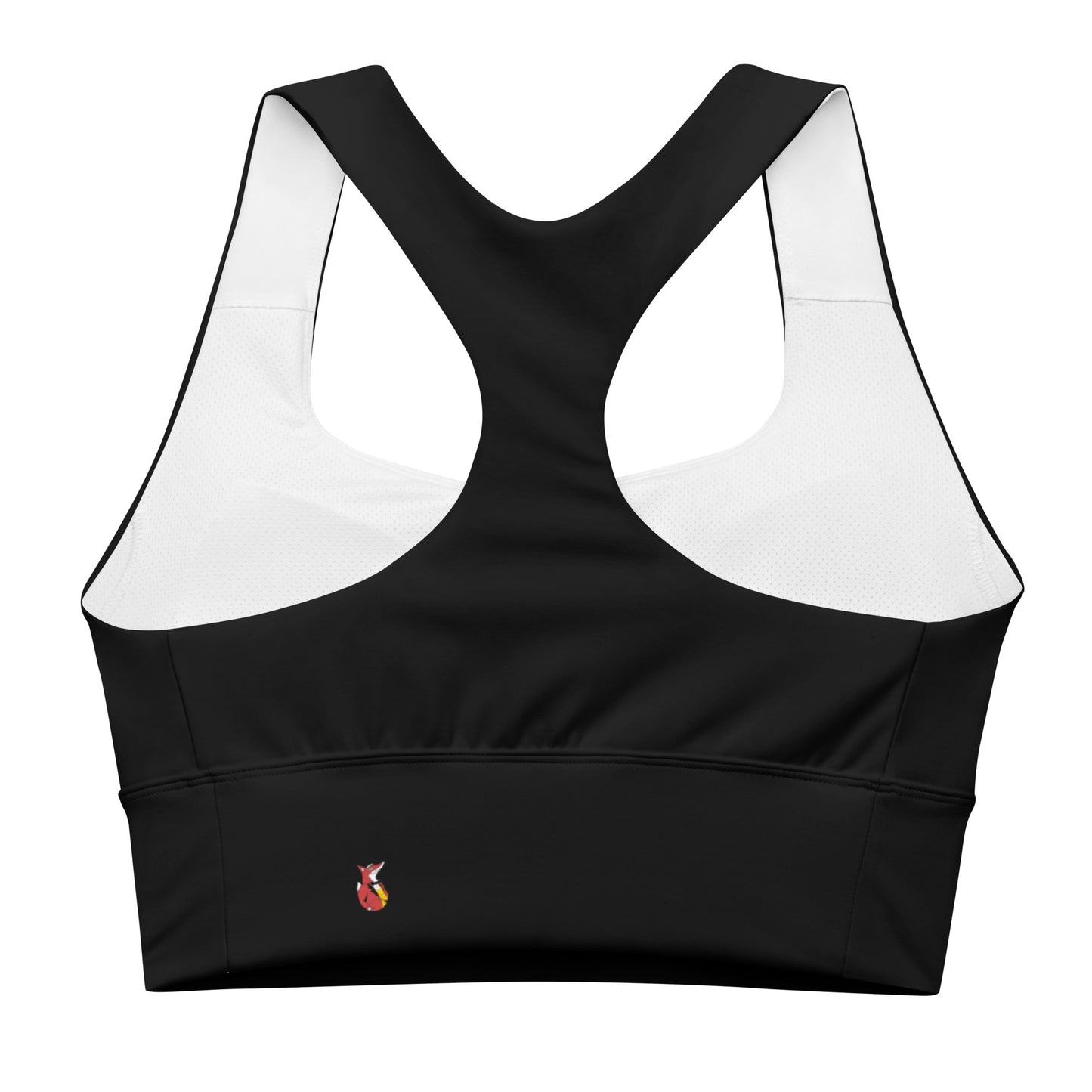 Snooty Fox Art Longline Sports Bra - Blue Aeonium