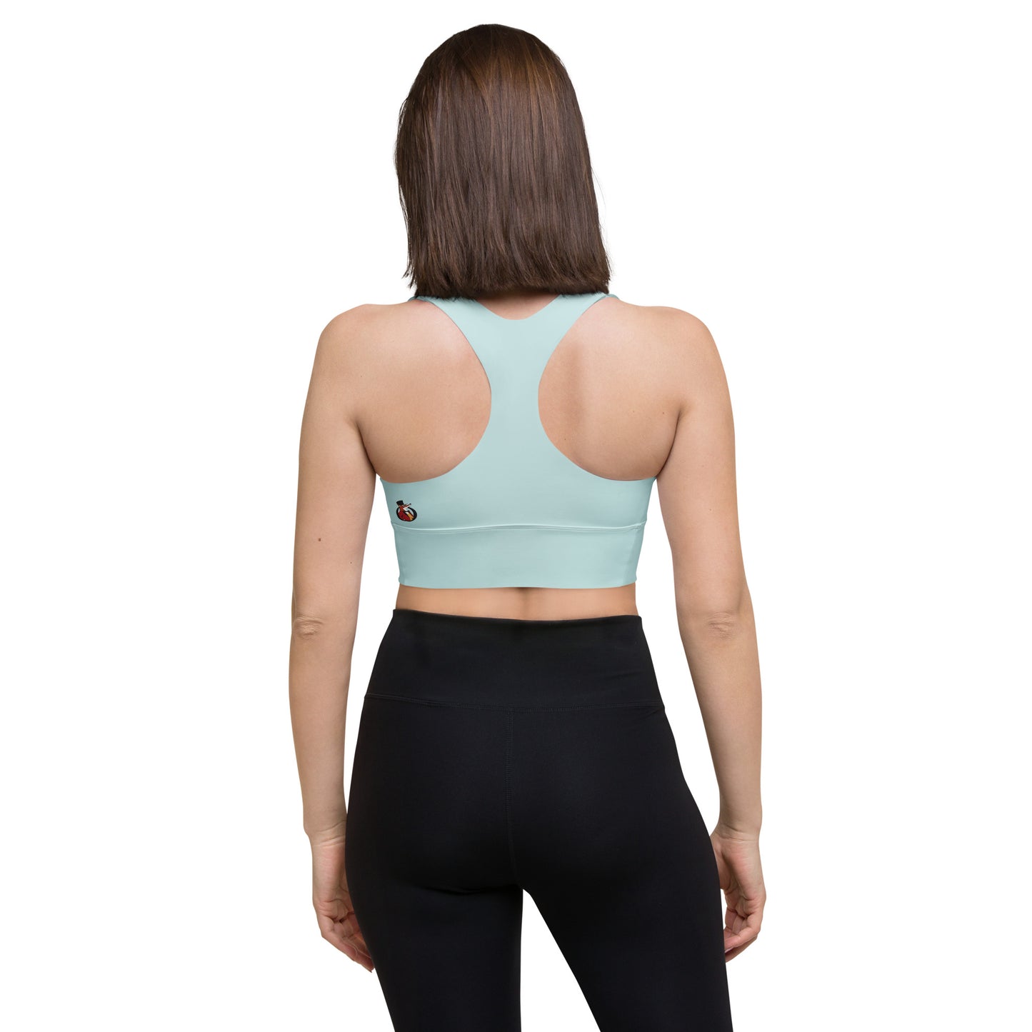 Snooty Fox Art Longline Sports Bra - Skylight