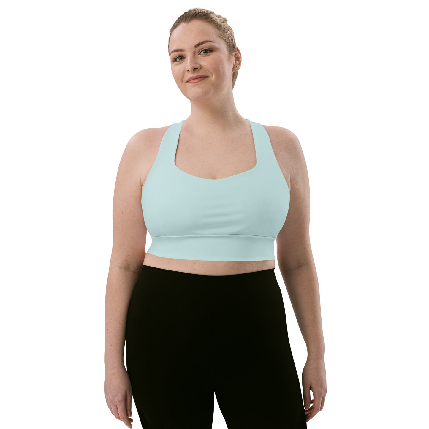 Snooty Fox Art Longline Sports Bra - Skylight