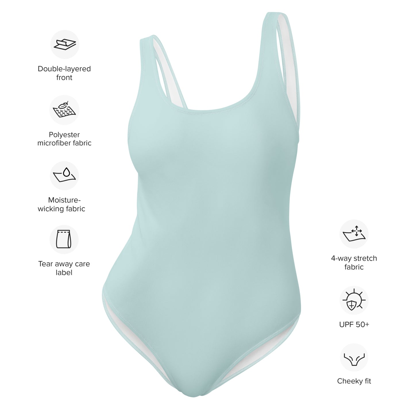 Snooty Fox Art One-Piece Swimsuit - Skylight
