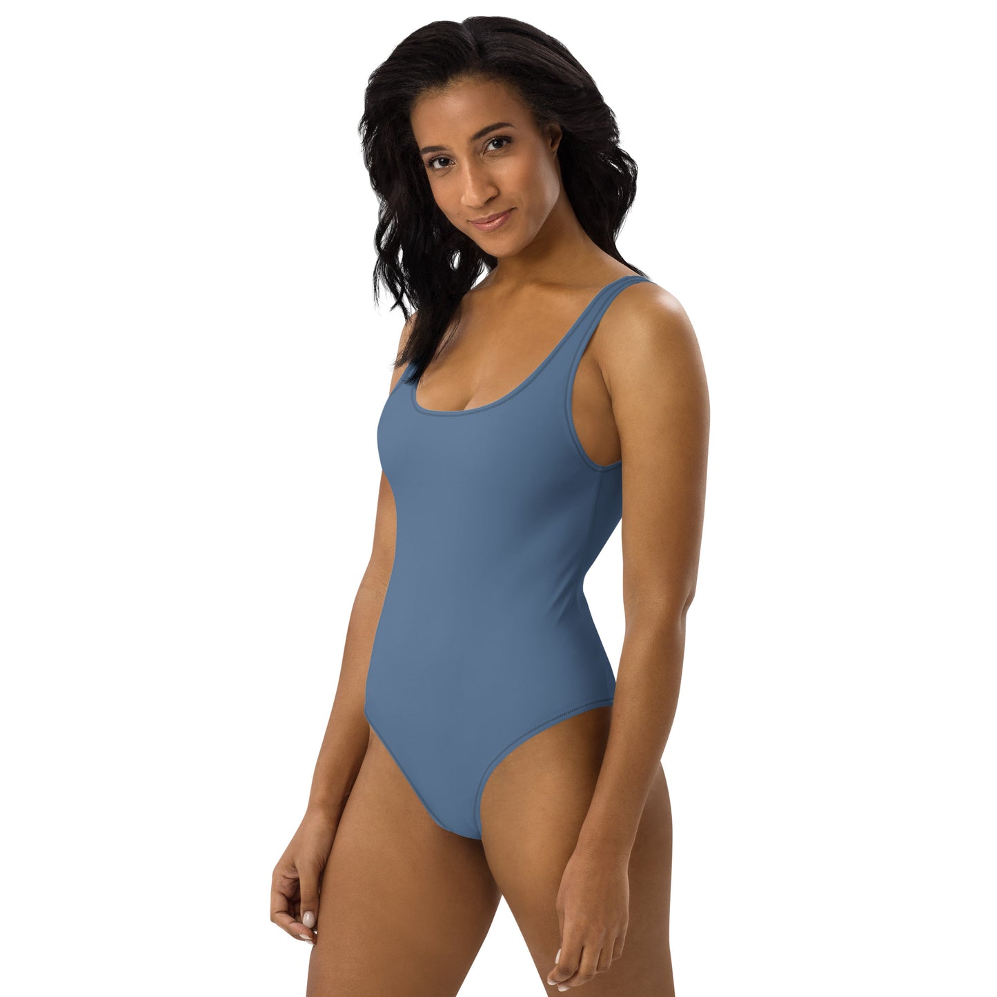 Snooty Fox Art One-Piece Swimsuit - Blue Perennial