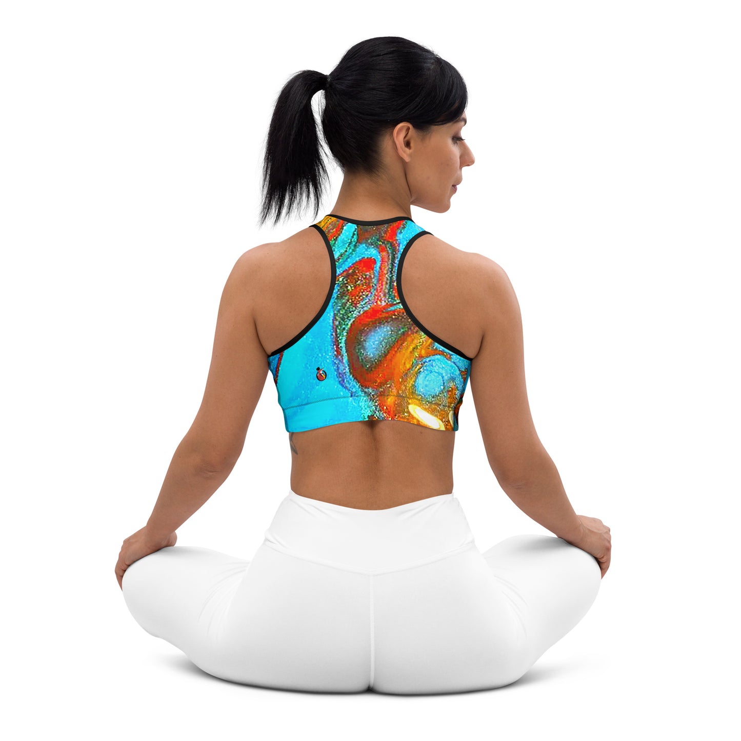 Snooty Fox Art Padded Sports Bra - Romero Pattern