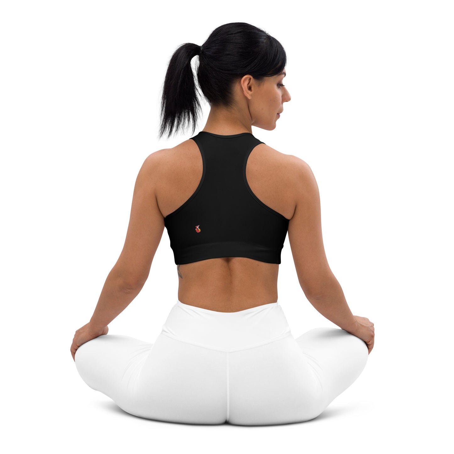 Snooty Fox Art Padded Sports Bra - Blue Aeonium