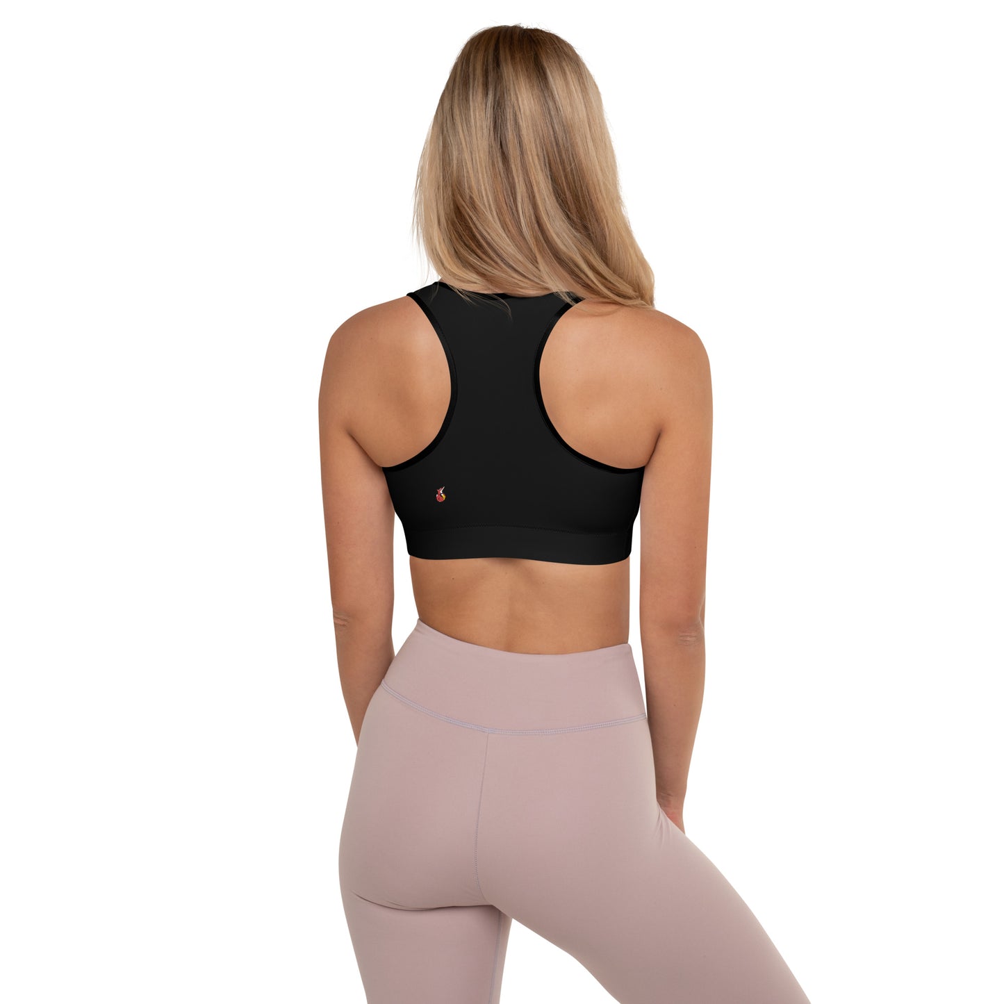 Snooty Fox Art Padded Sports Bra - Blue Aeonium