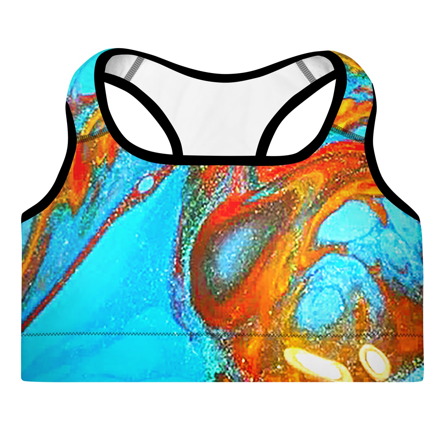 Snooty Fox Art Padded Sports Bra - Romero Pattern
