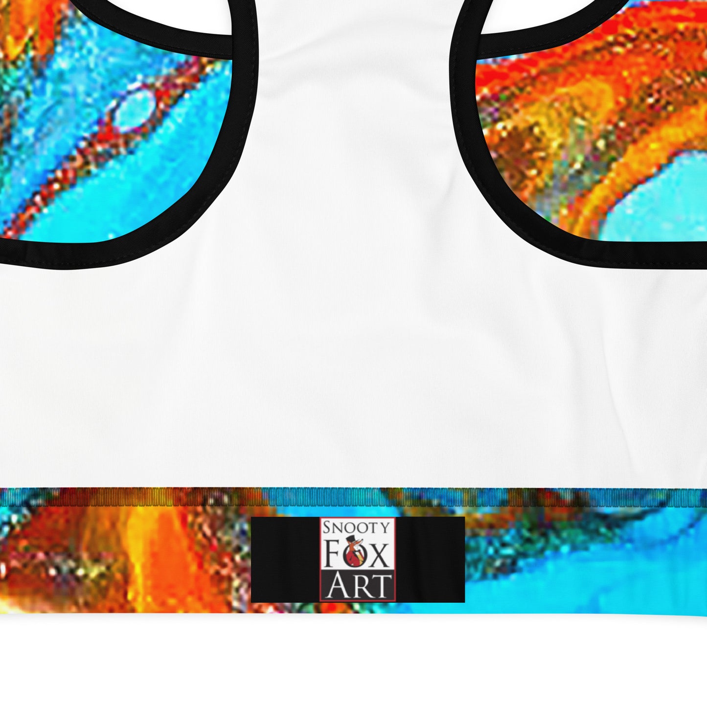 Snooty Fox Art Padded Sports Bra - Romero Pattern