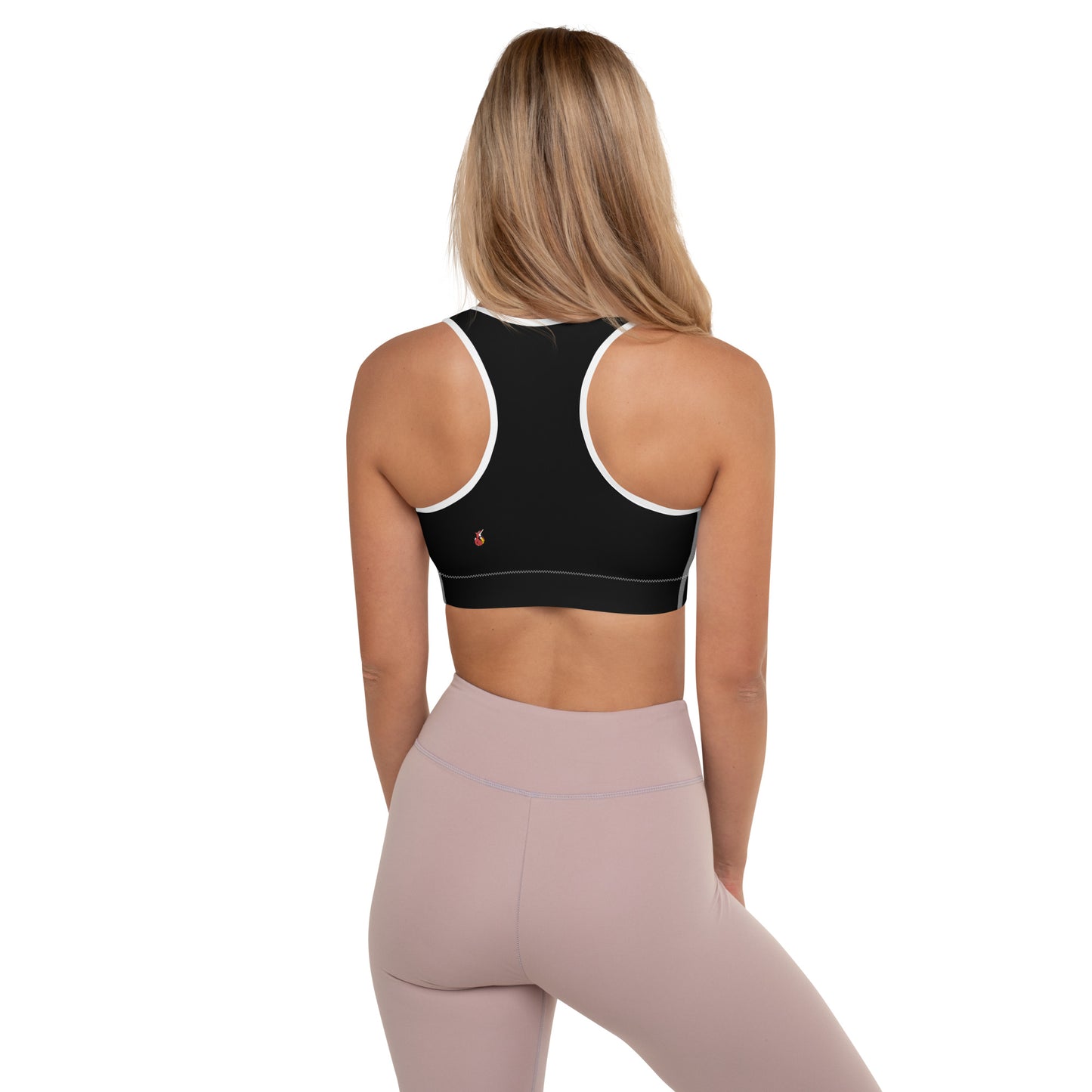 Snooty Fox Art Padded Sports Bra - Blue Aeonium
