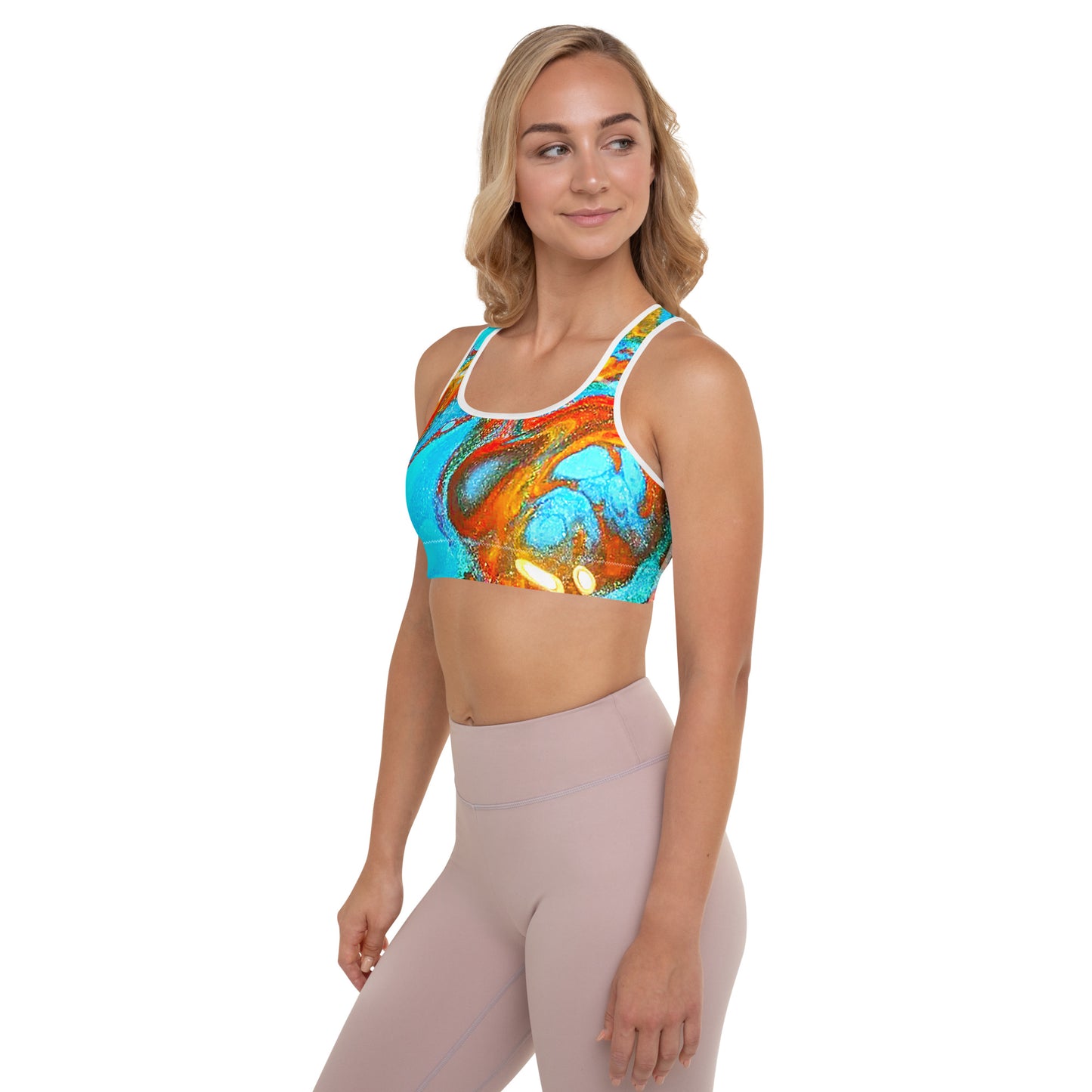 Snooty Fox Art Padded Sports Bra - Romero Pattern