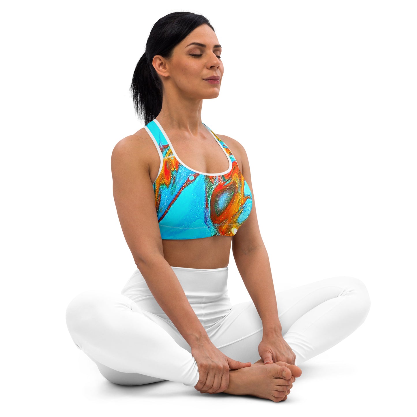 Snooty Fox Art Padded Sports Bra - Romero Pattern
