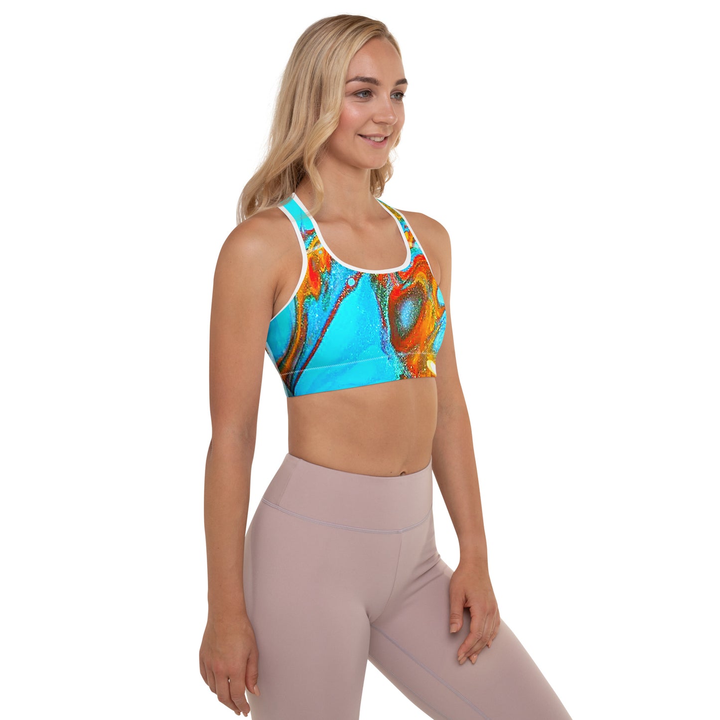 Snooty Fox Art Padded Sports Bra - Romero Pattern