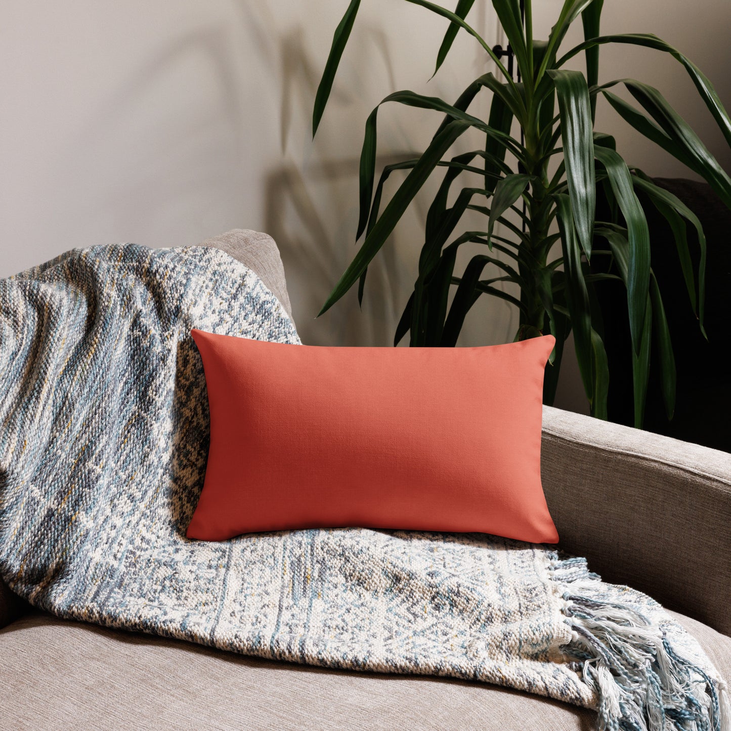 Snooty Fox Art Premium Pillow- Peach Pink Tone