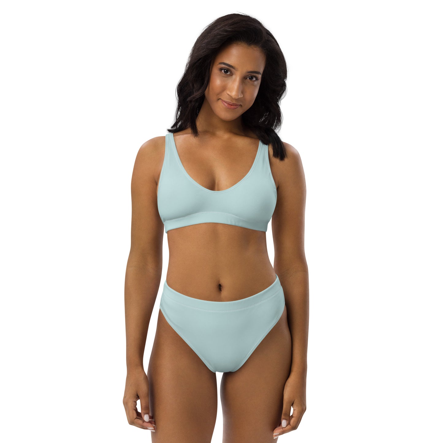 Snooty Fox Art High-Waisted Bikini - Skylight