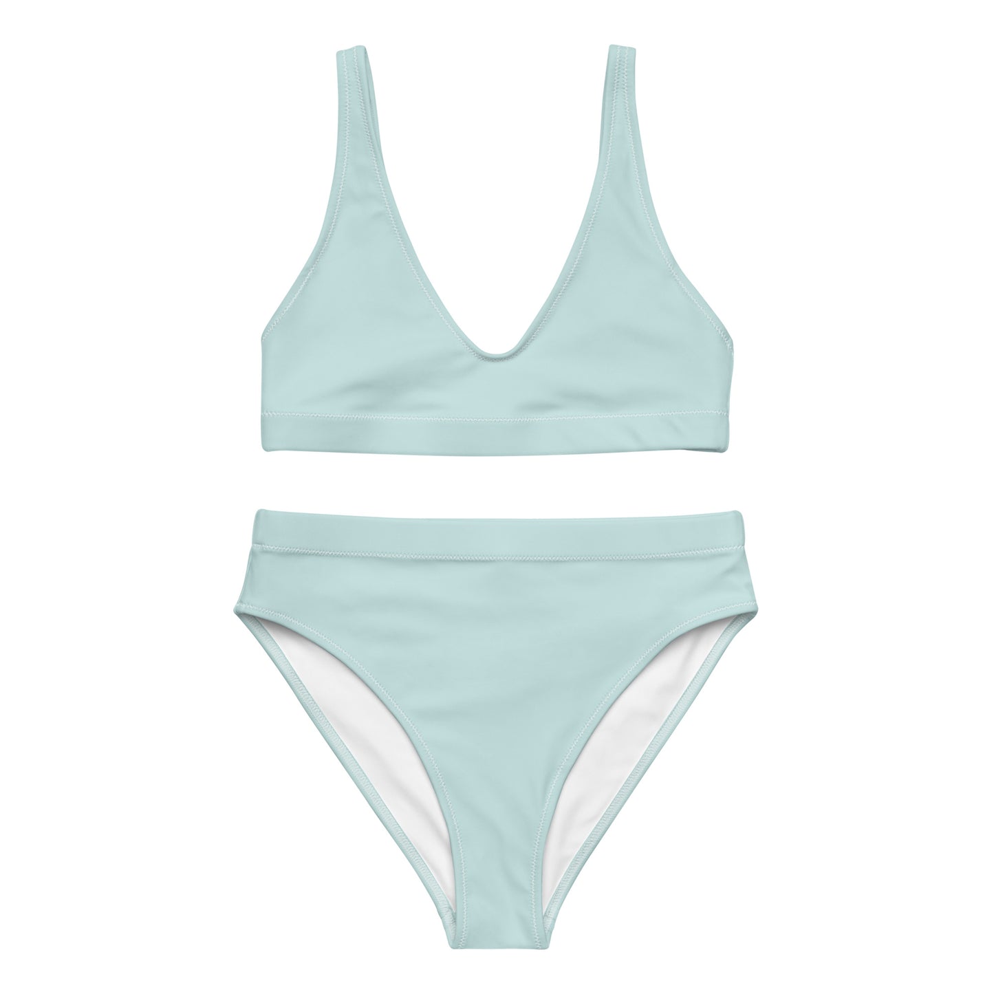 Snooty Fox Art High-Waisted Bikini - Skylight