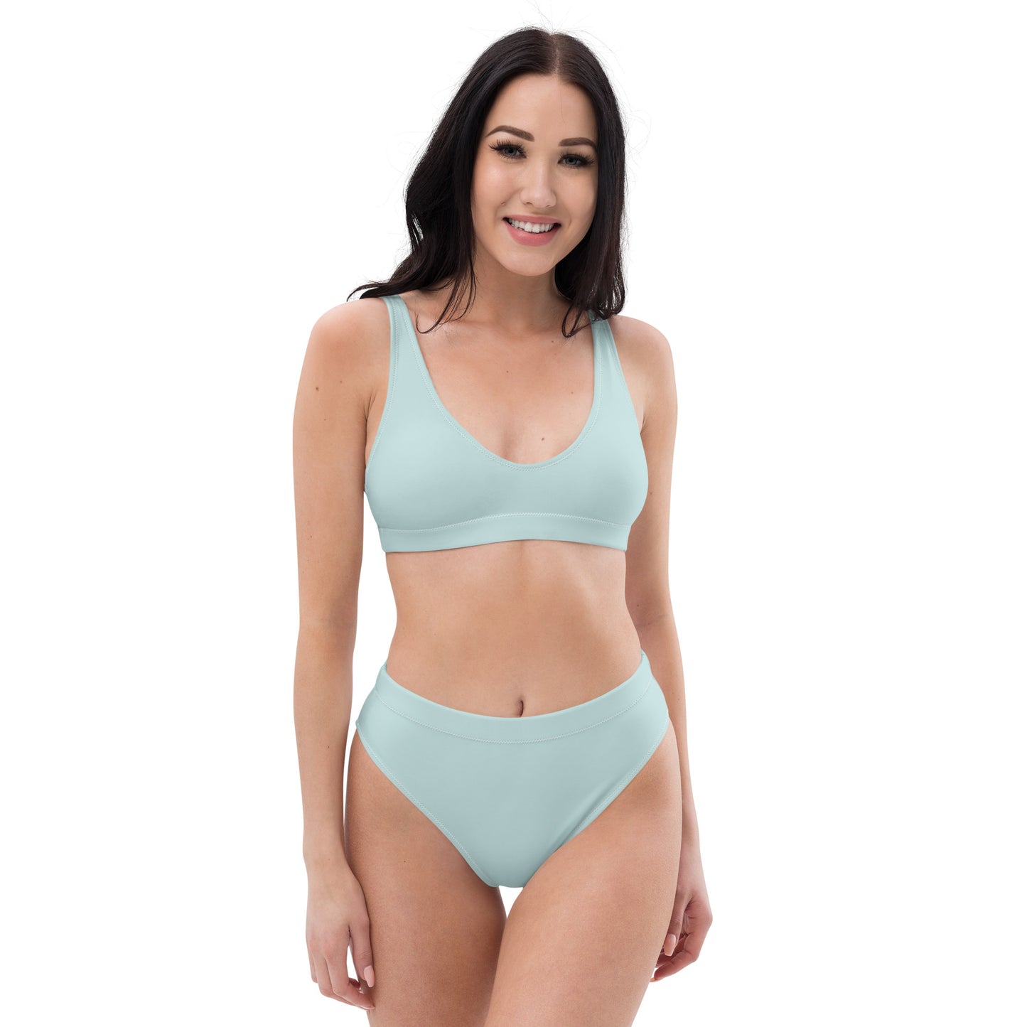 Snooty Fox Art High-Waisted Bikini - Skylight