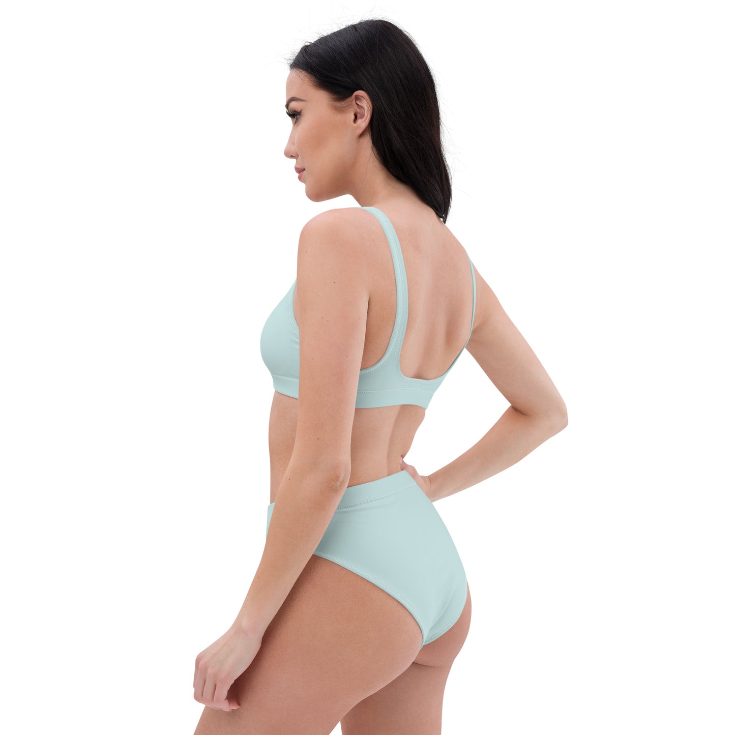Snooty Fox Art High-Waisted Bikini - Skylight