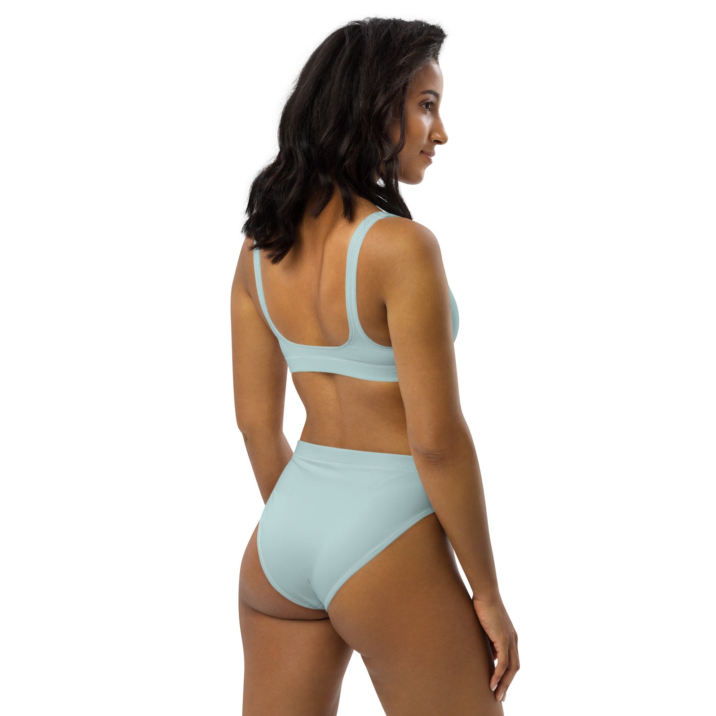 Snooty Fox Art High-Waisted Bikini - Skylight