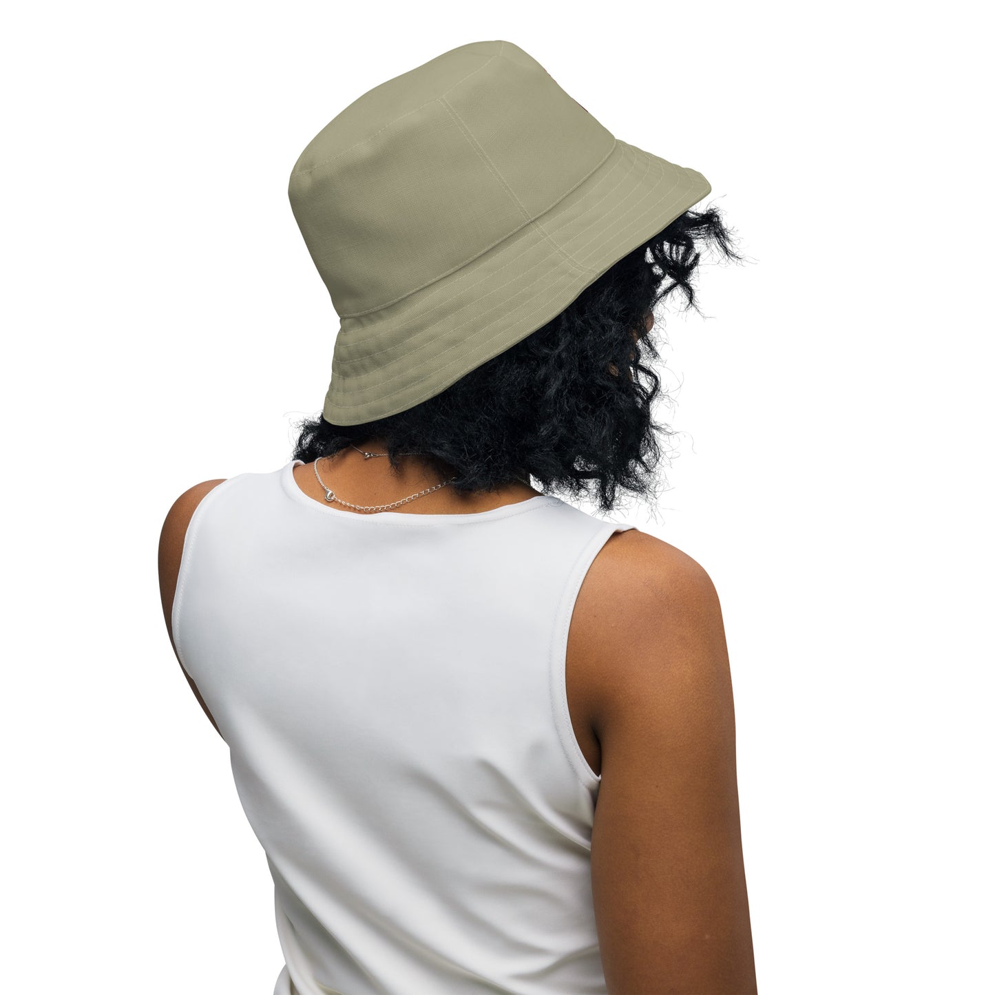 Snooty Fox Art Reversible Bucket Hat - Empire Yellow / Leak Green