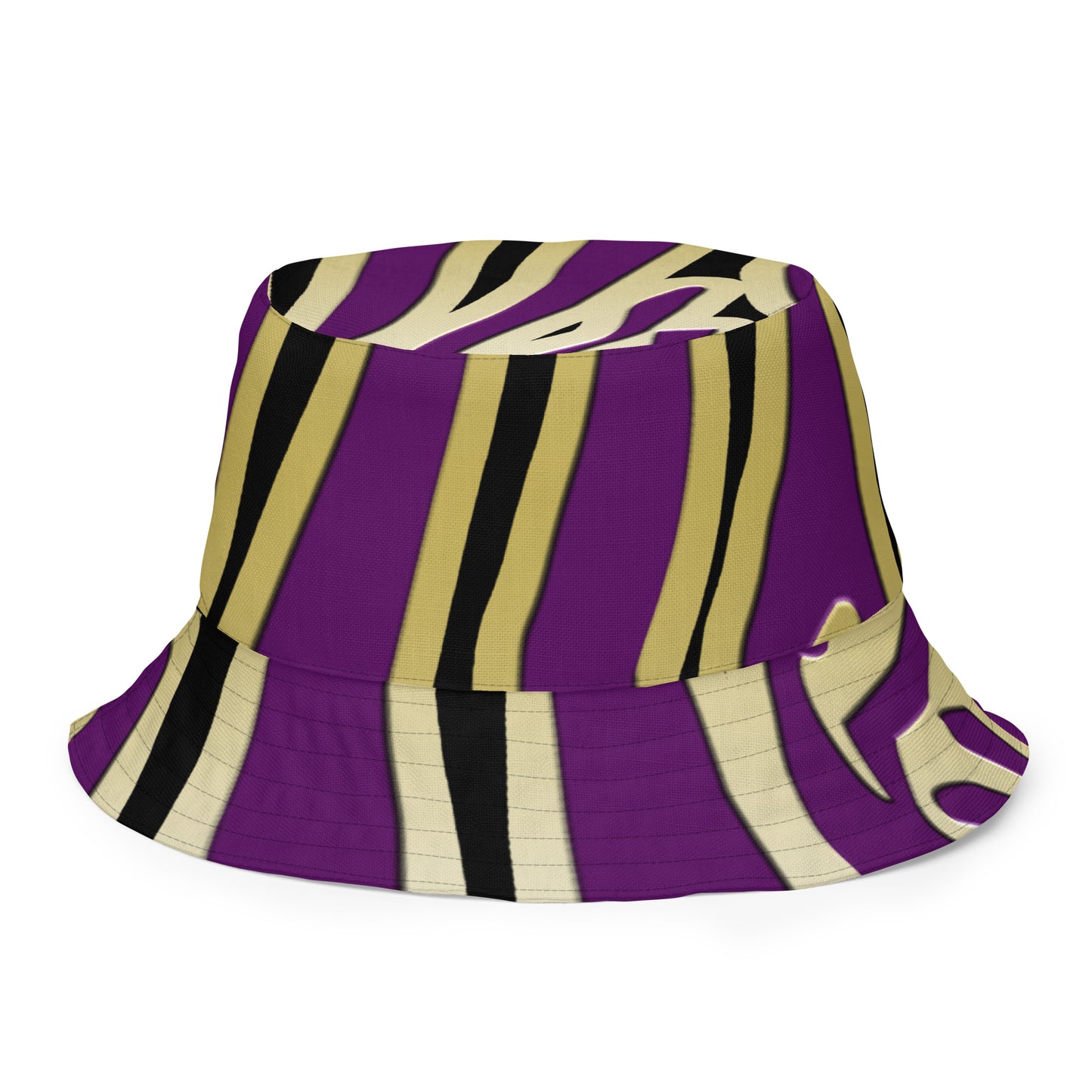 Snooty Fox Art Reversible Bucket Hat - Deep Purple and Style Logo & SA