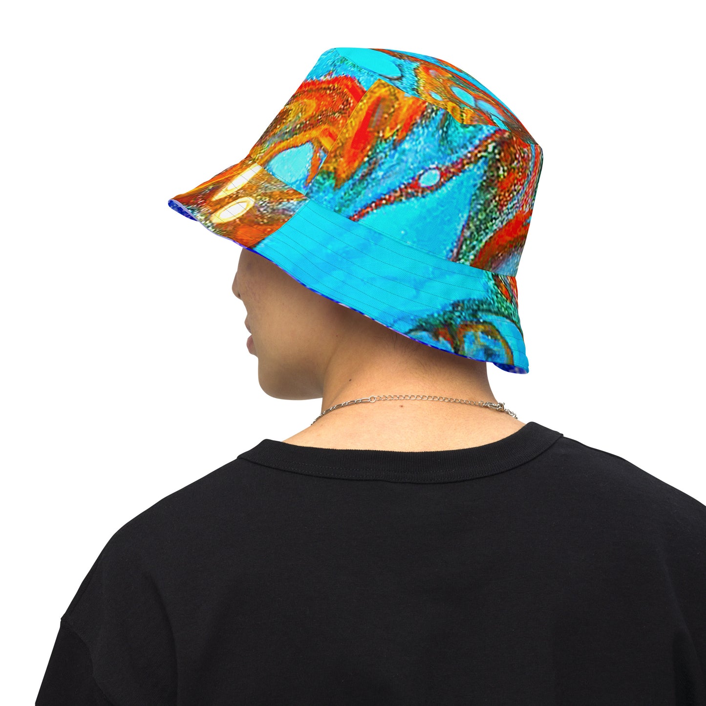 Snooty Fox Art Reversible Bucket Hat - Rock pattern by Romero