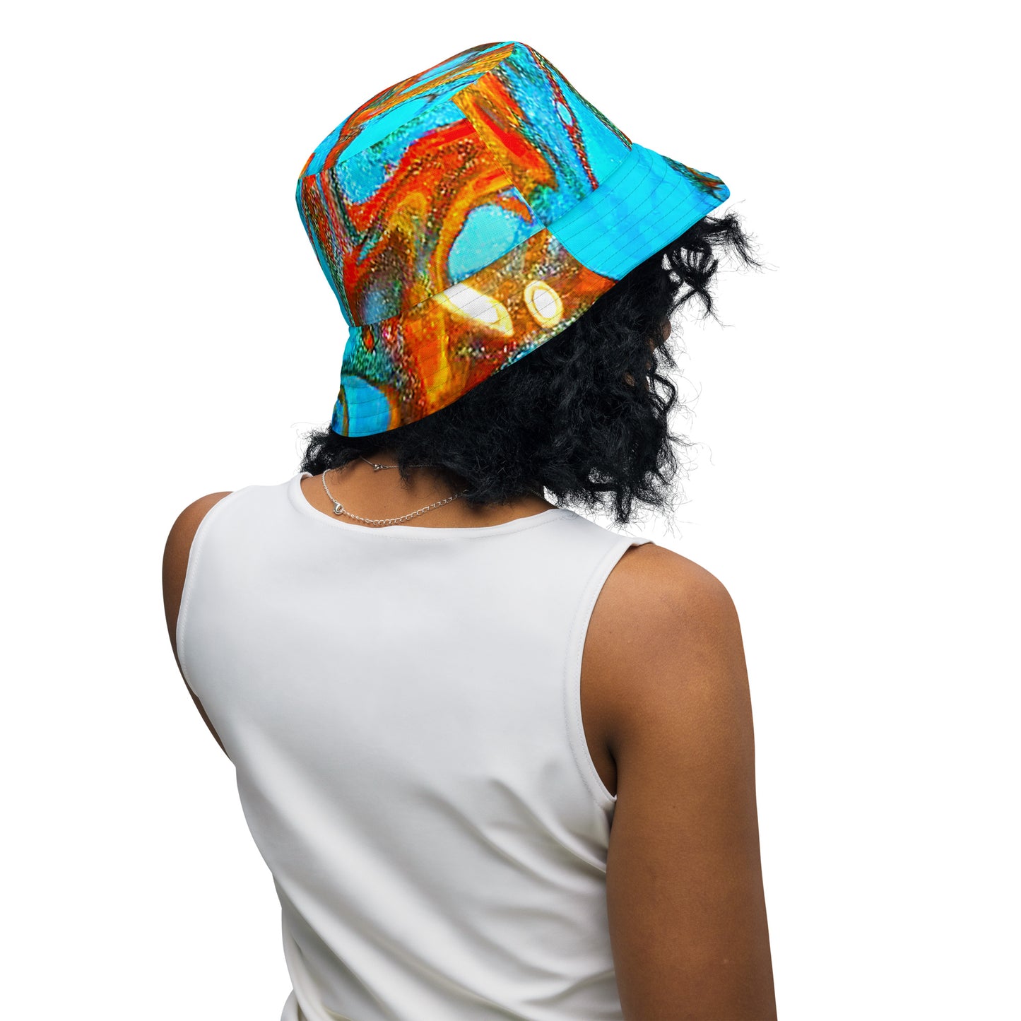 Snooty Fox Art Reversible Bucket Hat - Rock pattern by Romero
