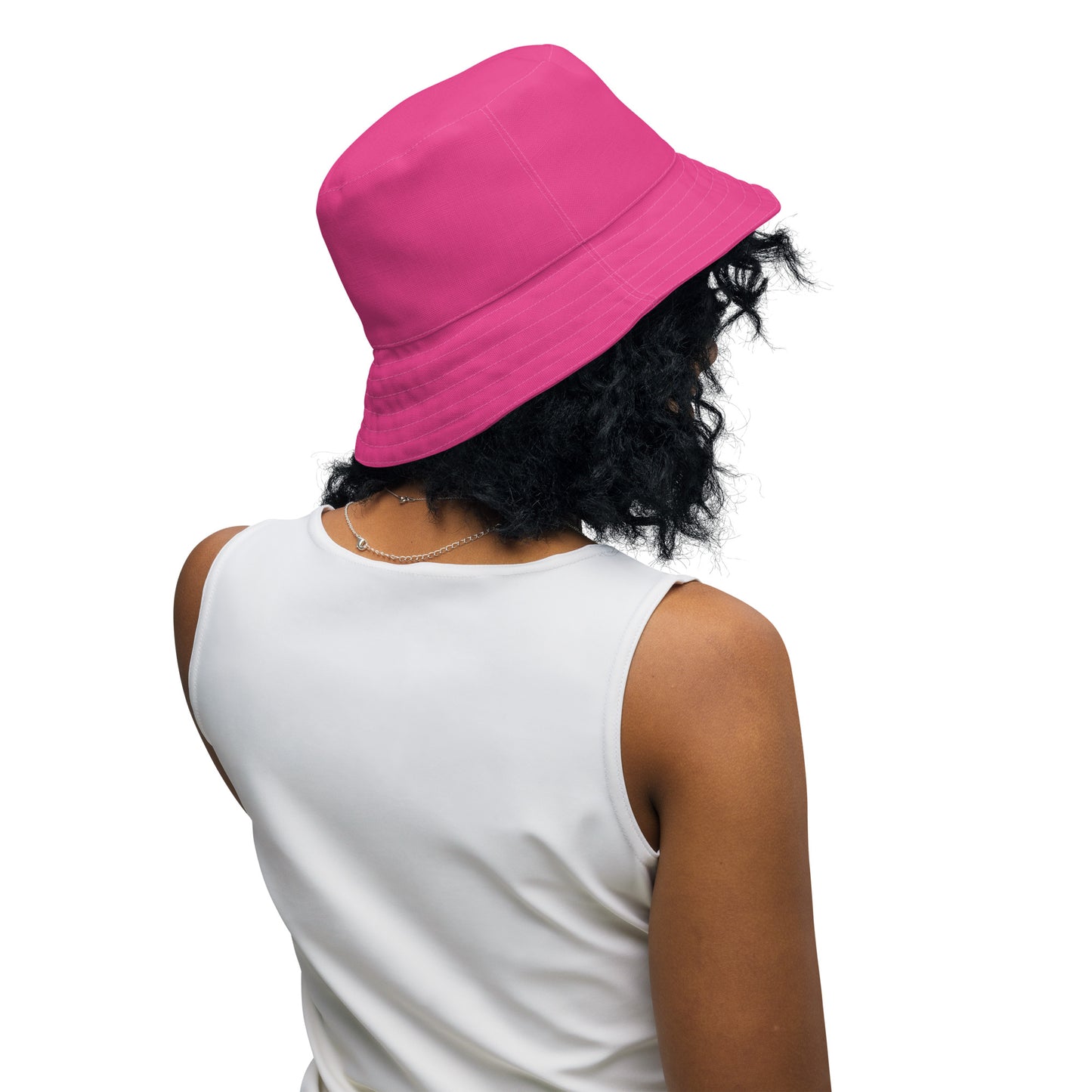 Snooty Fox Art Reversible Bucket Hat - Beet Root / Tangelo