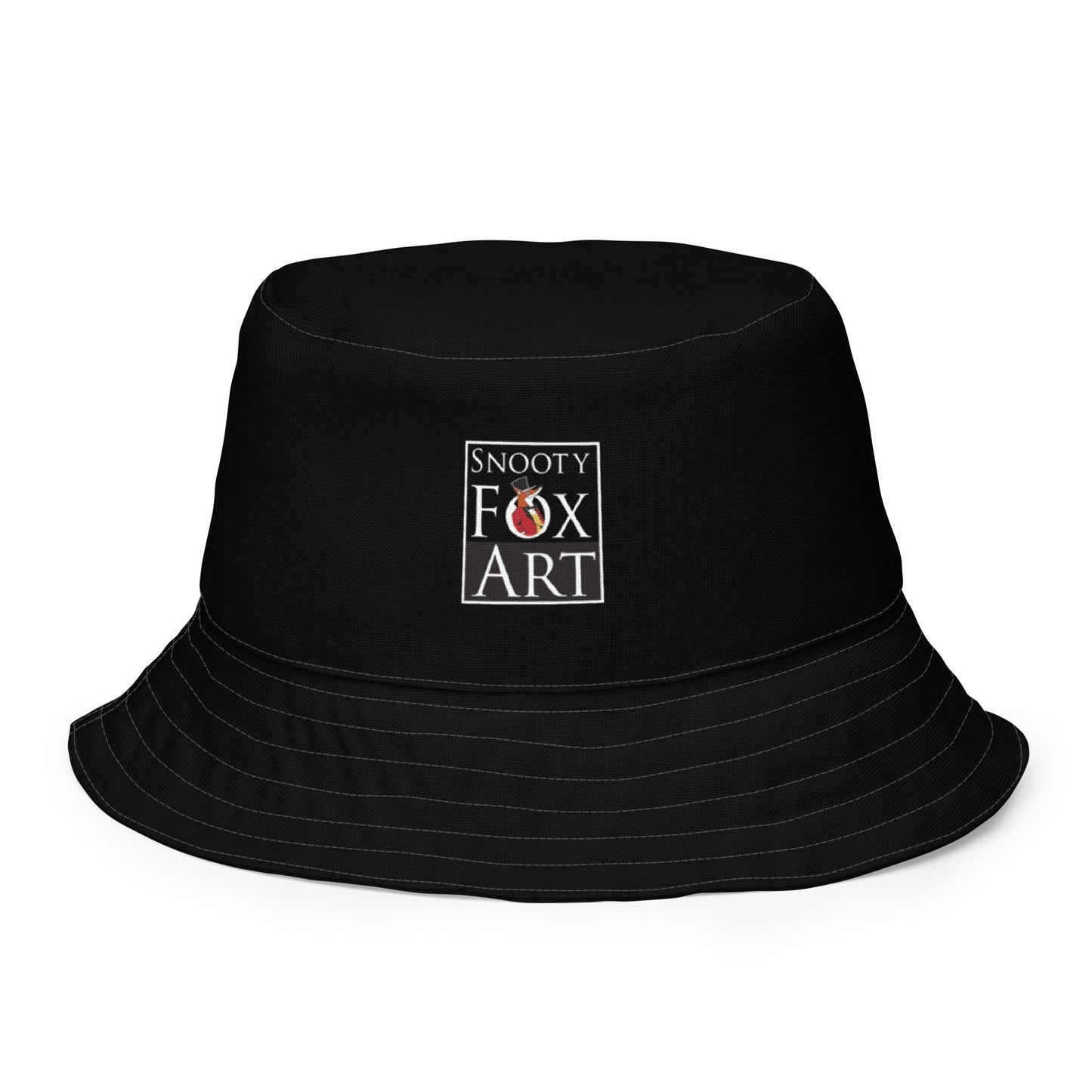 Snooty Fox Art Reversible Bucket Hat - Red Devil