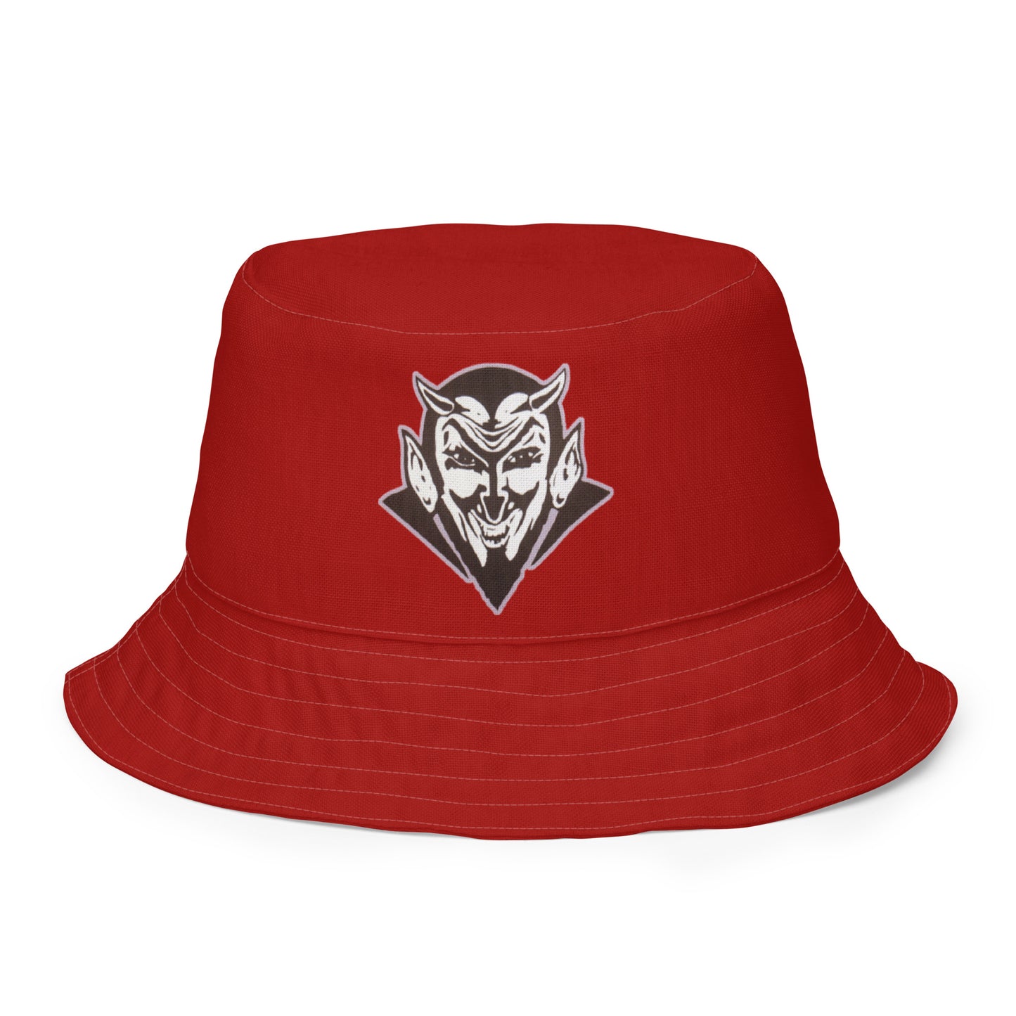 Snooty Fox Art Reversible Bucket Hat - Red Devil