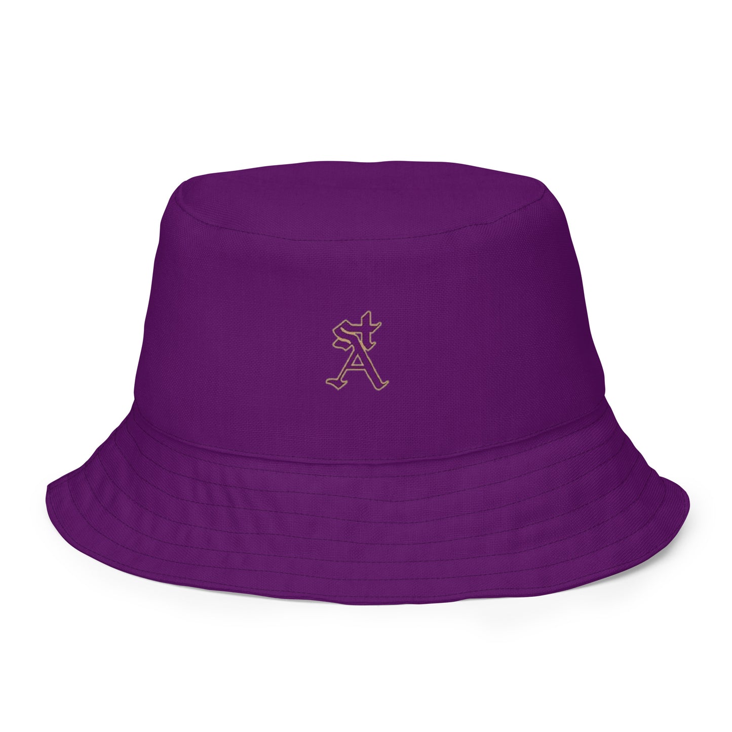 Snooty Fox Art Reversible Bucket Hat - Deep Purple and Style Logo & SA