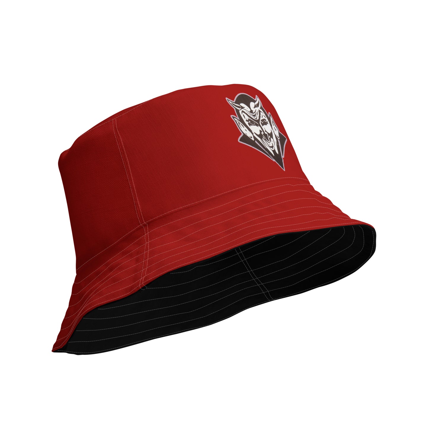 Snooty Fox Art Reversible Bucket Hat - Red Devil