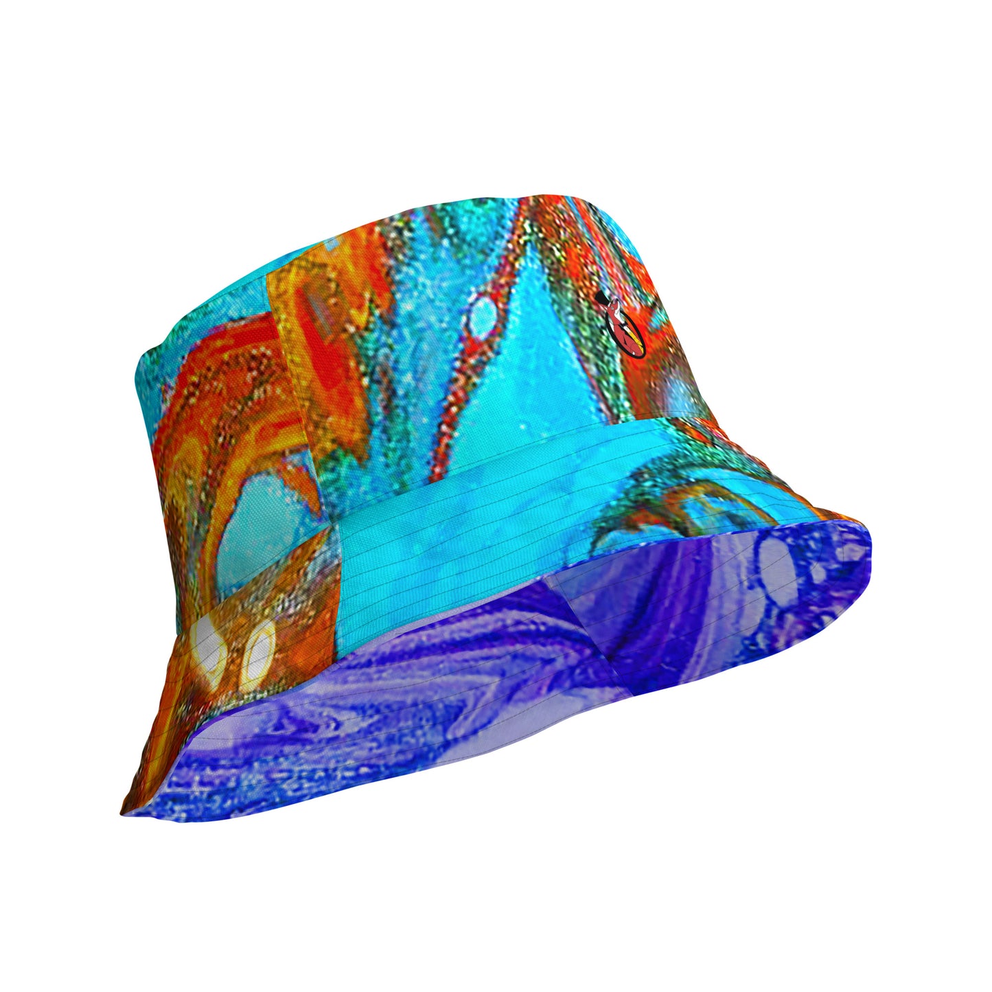 Snooty Fox Art Reversible Bucket Hat - Rock pattern by Romero
