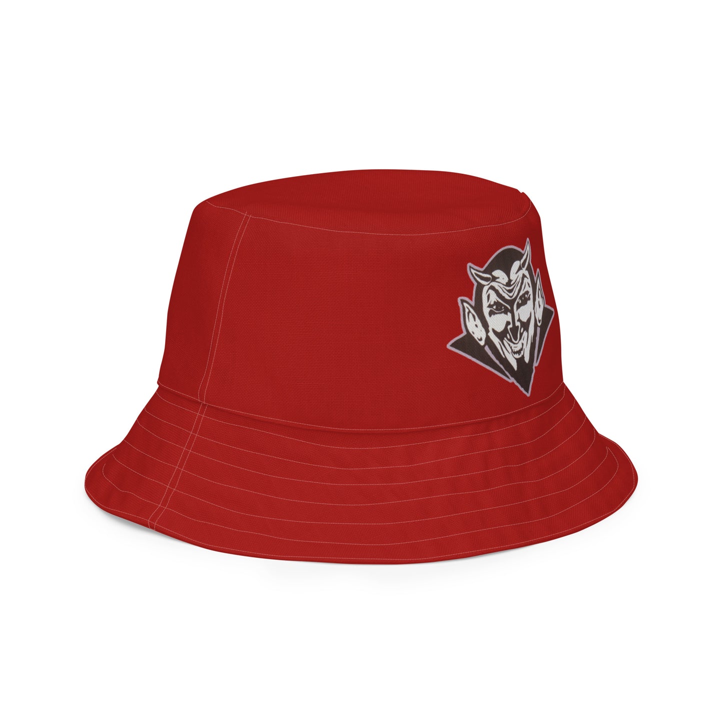 Snooty Fox Art Reversible Bucket Hat - Red Devil