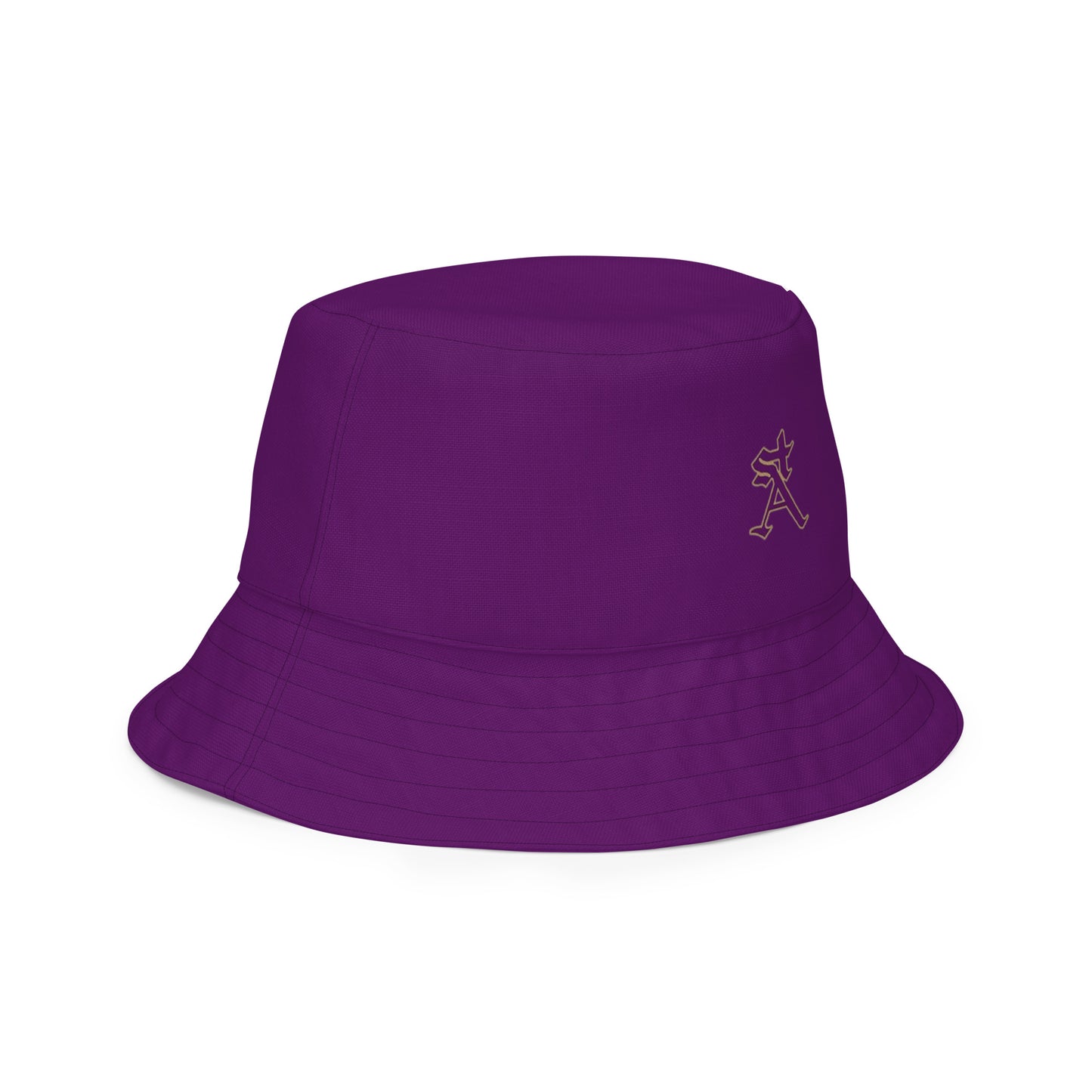 Snooty Fox Art Reversible Bucket Hat - Deep Purple and Style Logo & SA