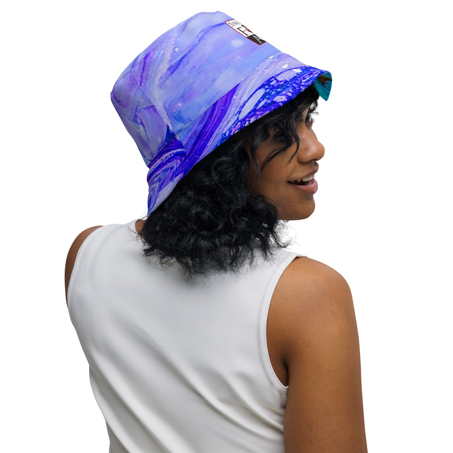 Snooty Fox Art Reversible Bucket Hat - Rock pattern by Romero