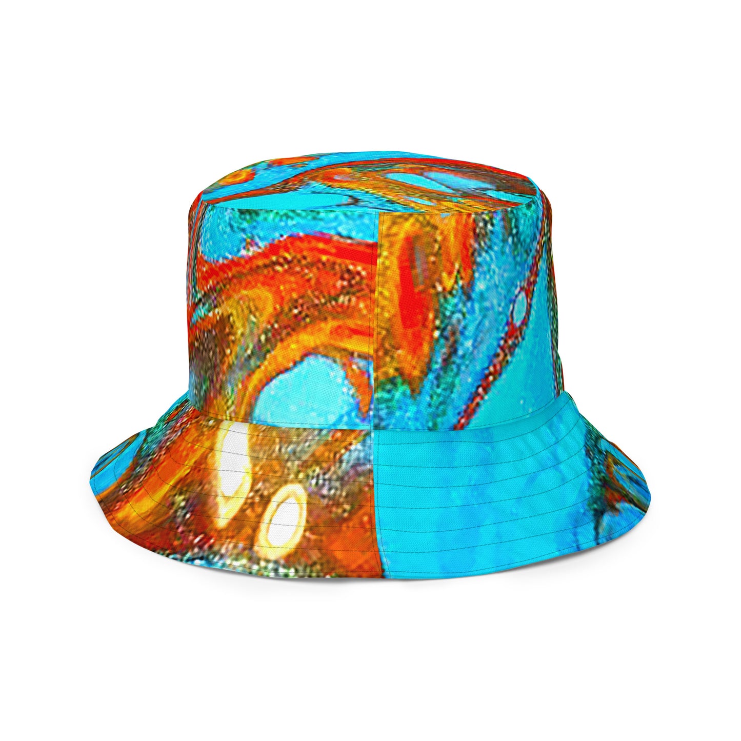 Snooty Fox Art Reversible Bucket Hat - Rock pattern by Romero