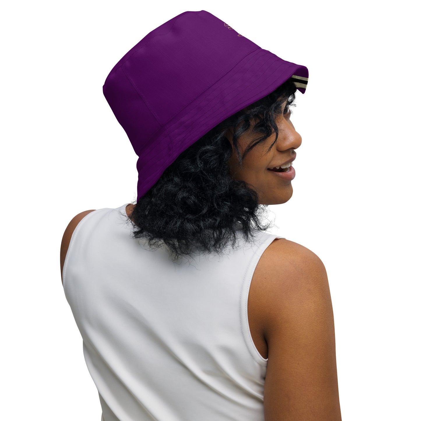 Snooty Fox Art Reversible Bucket Hat - Deep Purple and Style Logo & SA