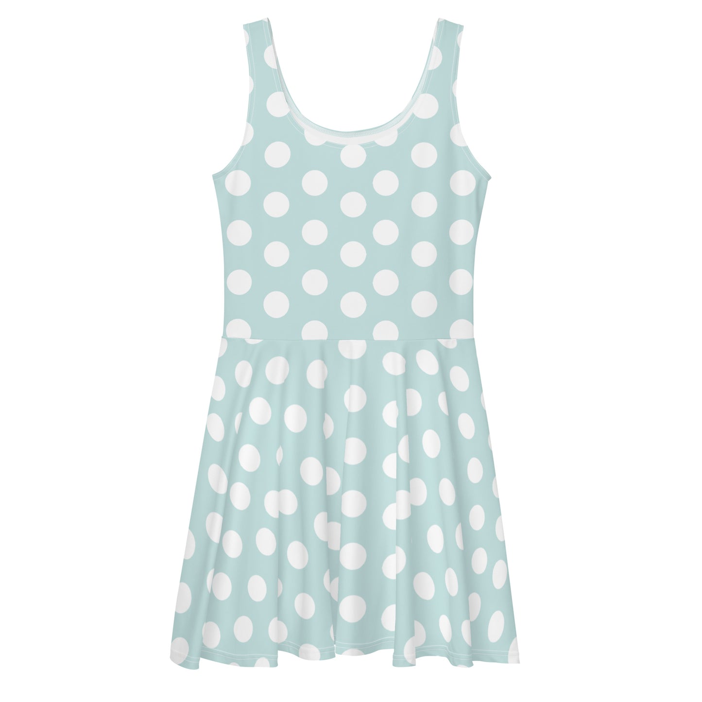 Snooty Fox Art Skater Dress - Skylight Tone w/ White Dots
