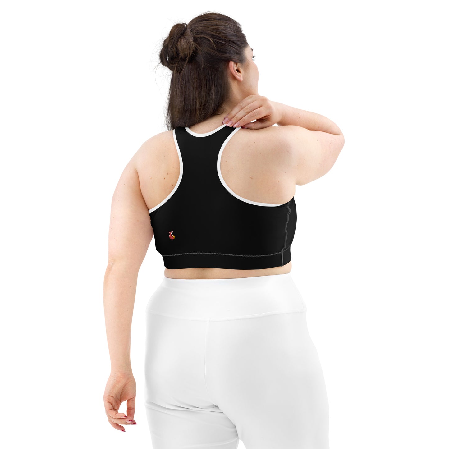 Snooty Fox Art Sports Bra - Blue Aeonium