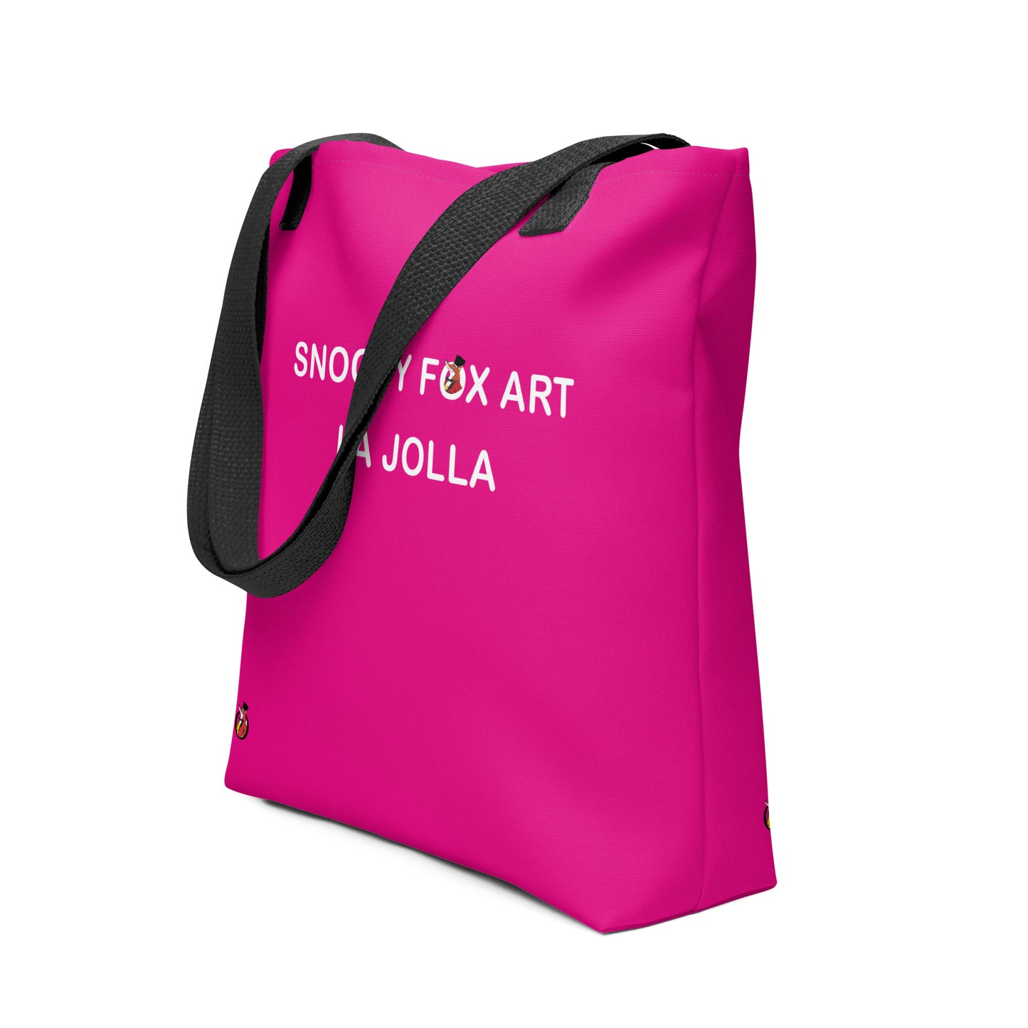 Snooty Fox Art Tote Bag - Snooty Fox Art Logo in Black