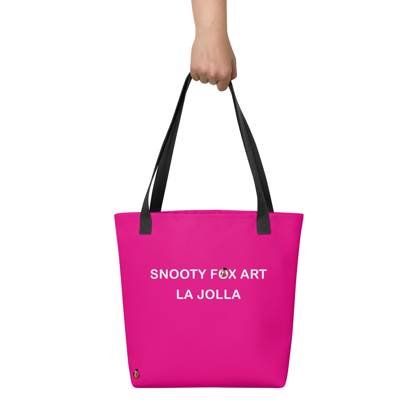 Snooty Fox Art Tote Bag - Snooty Fox Art Logo in Black