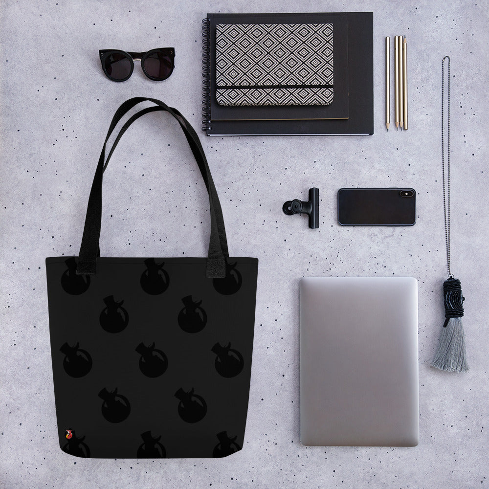 Snooty Fox Art Tote Bag - Snooty Fox Art Logo in Black